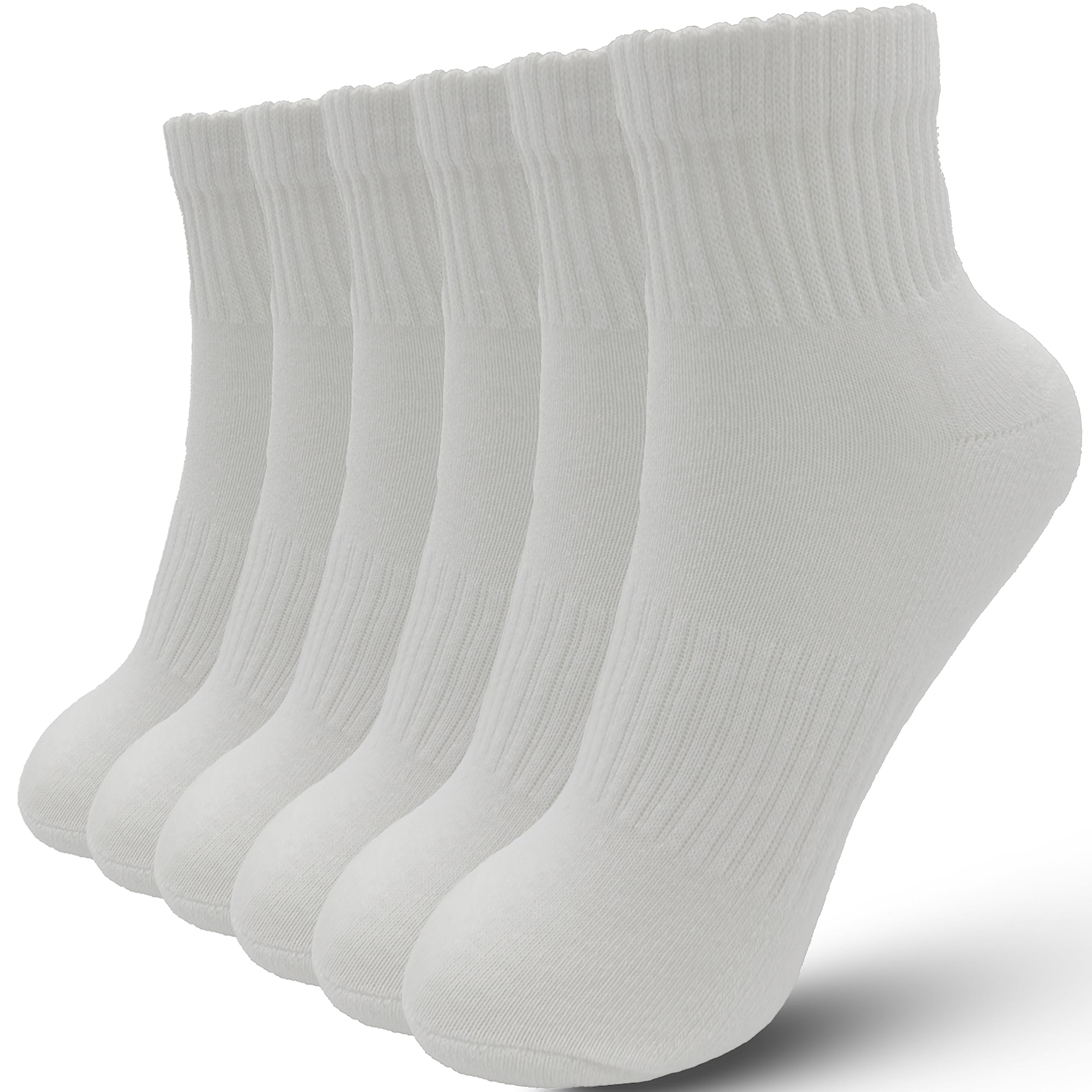 FR FABRIZA COMFORT LEGACYFabriza Sports Socks for Men & Women, Performance Short Crew Socks for Walking Hiking Trainer Socks (6 Pack)