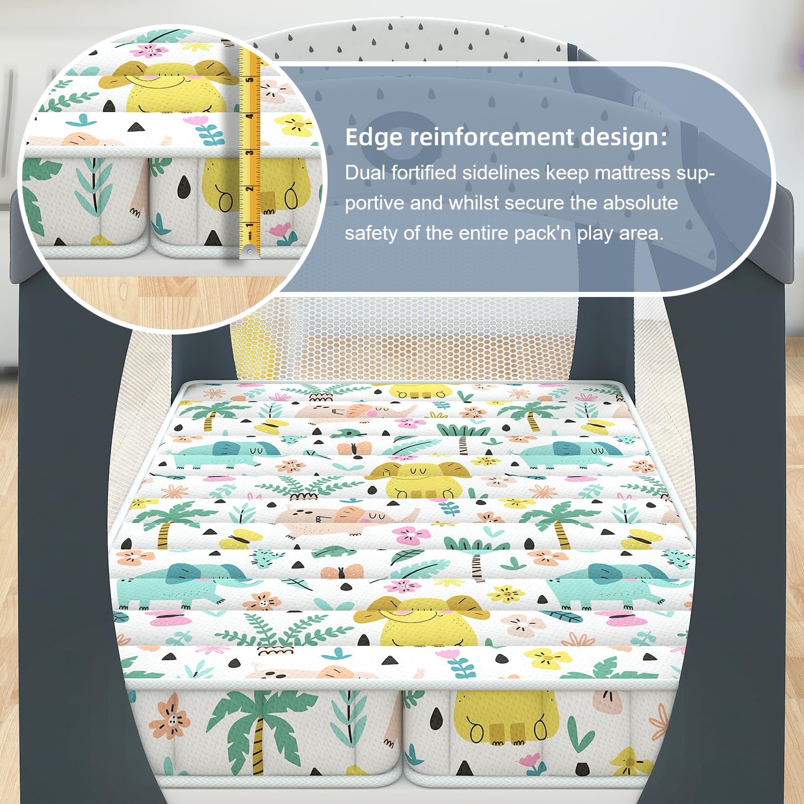 Pack N Play Washable Hiccapop Tri Fold Pack N Play Mattress Pad