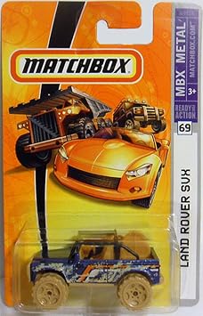 Matchbox Land Rover SVX European Interior Design Muddy, Blue #69 1/64 2007