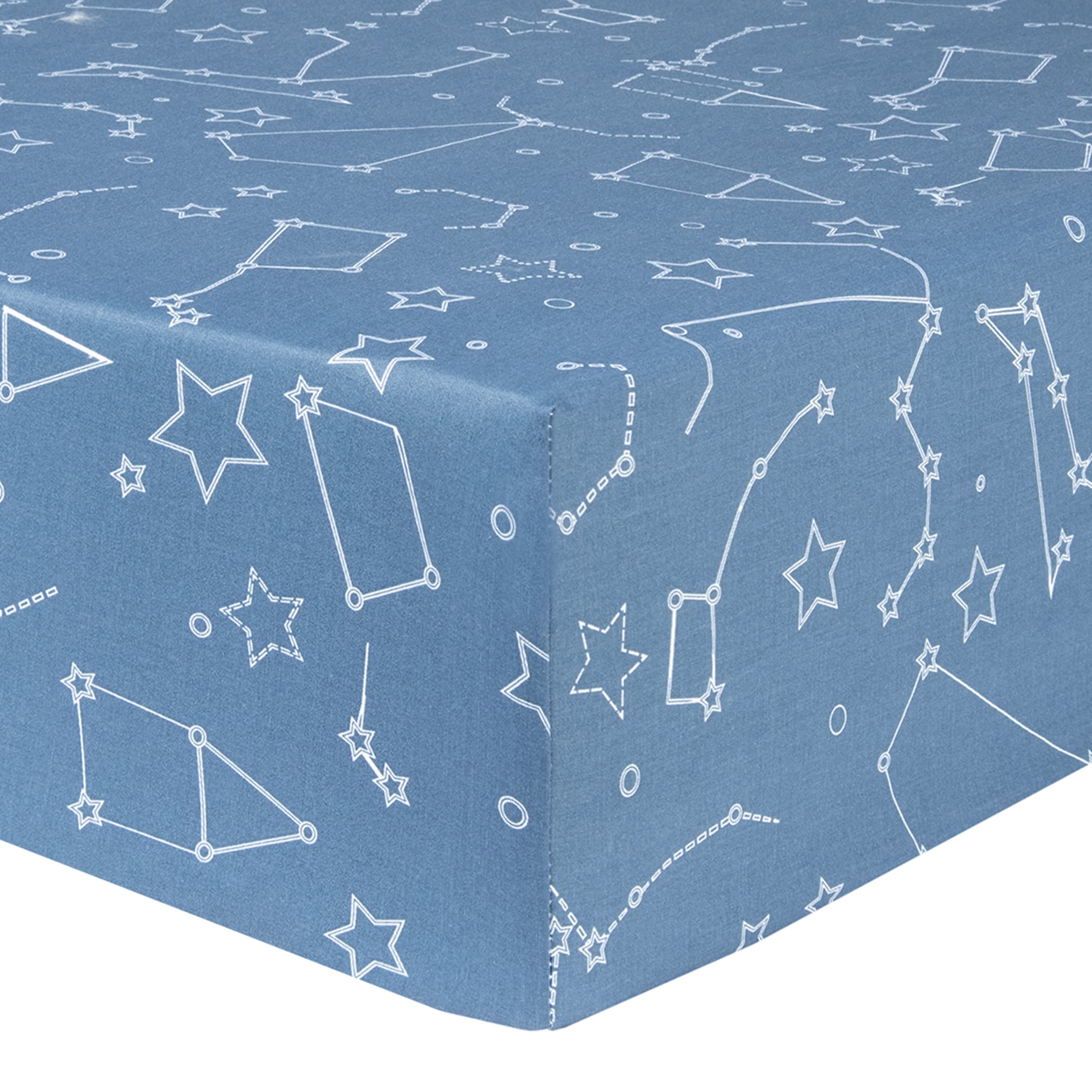 Drap-Housse pour Berceau Constellation Trend Lab 103821 en coton
