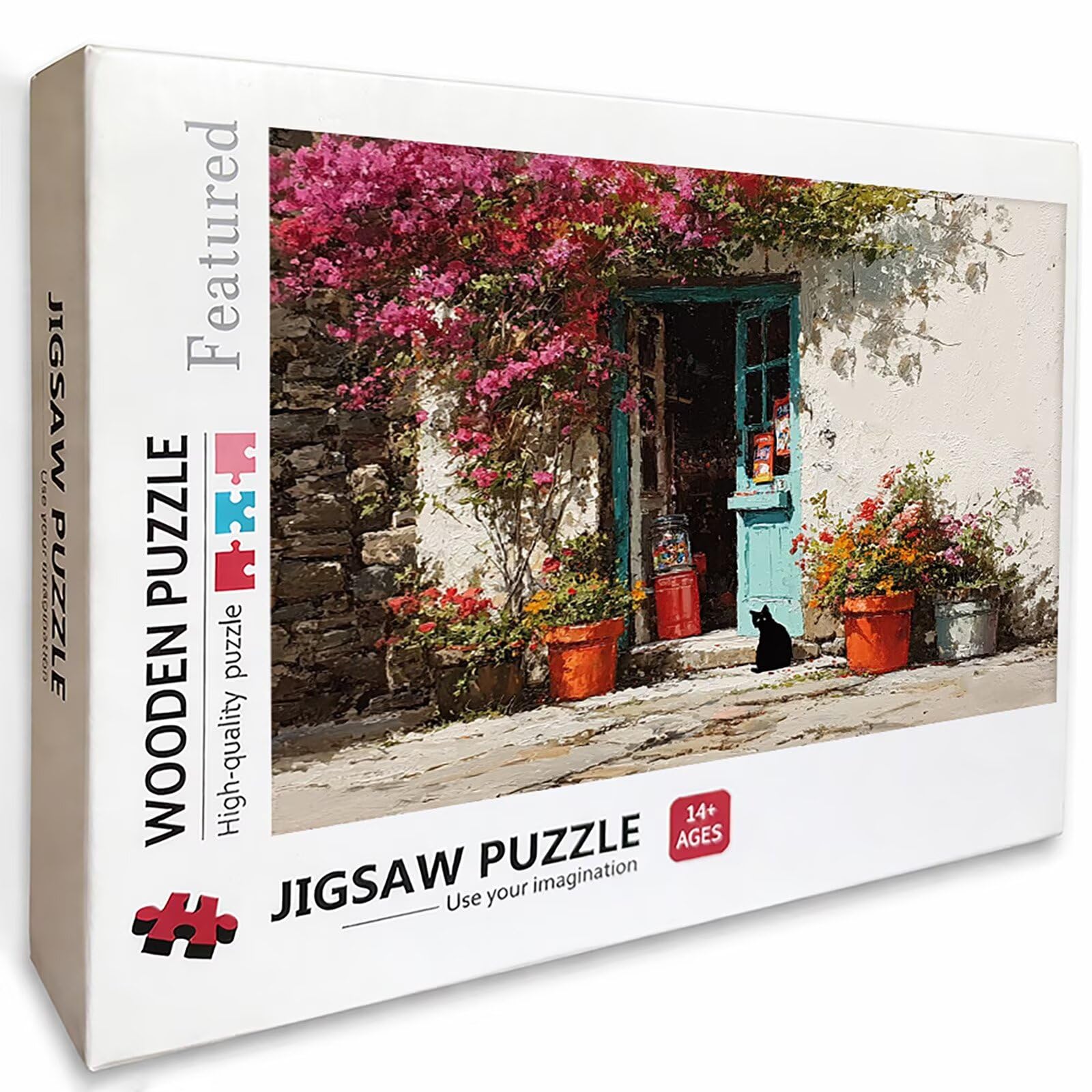 Planter Puzzle 2000 pièces Adultes, Puzzle Bois 99x70cm, Adultes Jeu éducatif Défi énigme avec Une Boîte d'emballage Exquise, Jeu Relaxant Détente Collection, Cadeau Fille, Decoration, (Chat) 3-7272