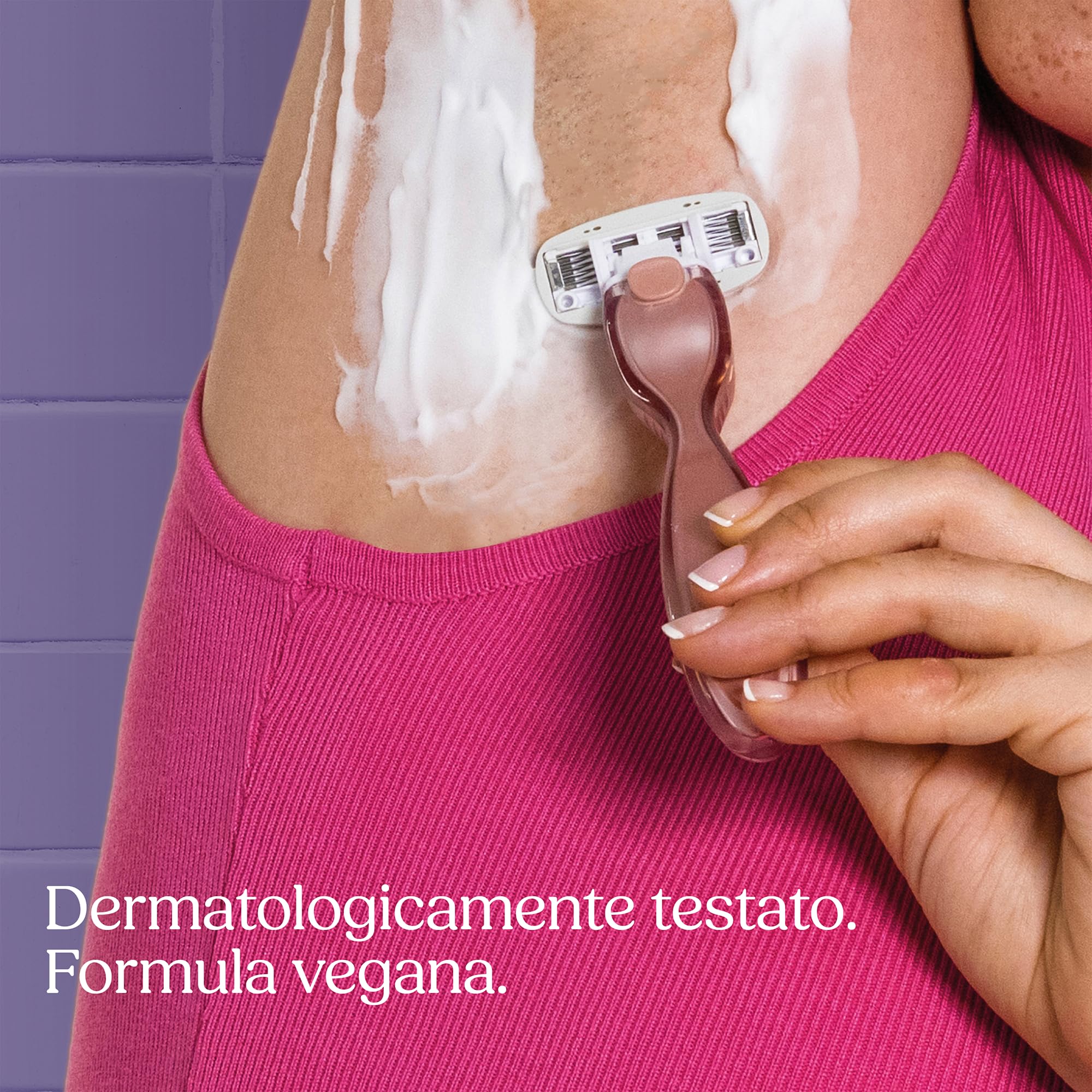 Wilkinson Sword Intuition Complete Care rasoi da donna, siero Hydra-Boost, confezione XL, 1 manico rasoio da donna + 6 ricariche