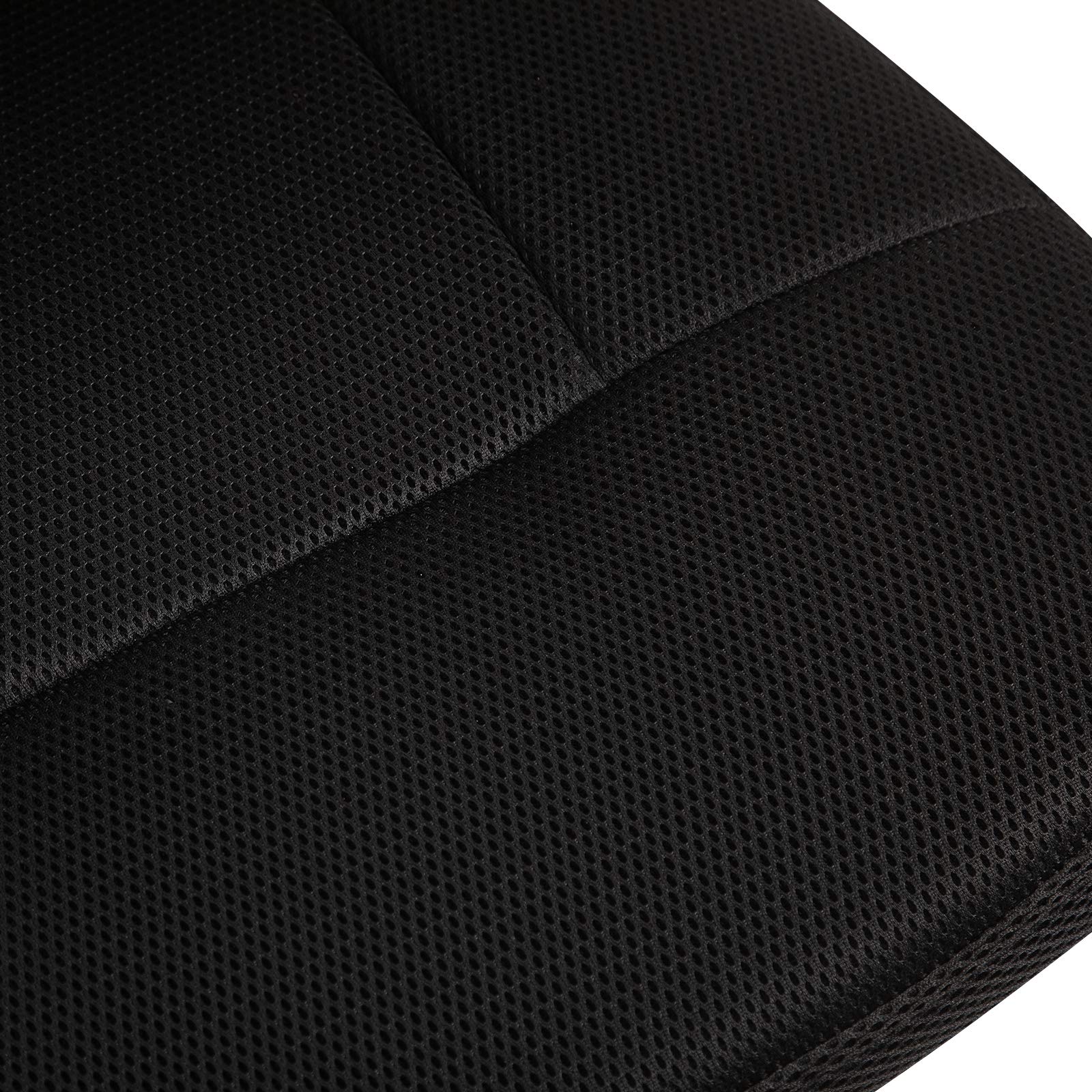 Vinsetto Chaise de Bureau Ergonomique, Fauteuil de Bureau, Hauteur Réglable, Piètement Chromé, Pivotant 360°, Revêtement Maille, Noir