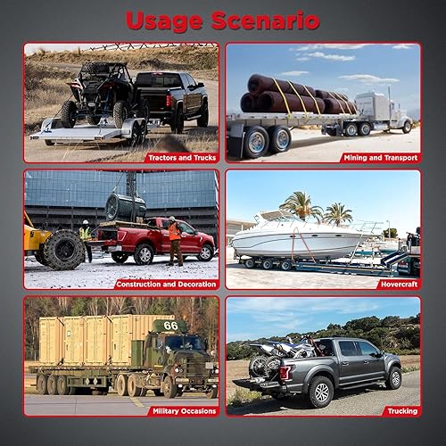 Miniatura 7 de SPEEDWOW Paquete de 4 anillos en D de acero resistente con tornillos, anillo en D forjado atornillado de 12 pulgada para remolques universales,