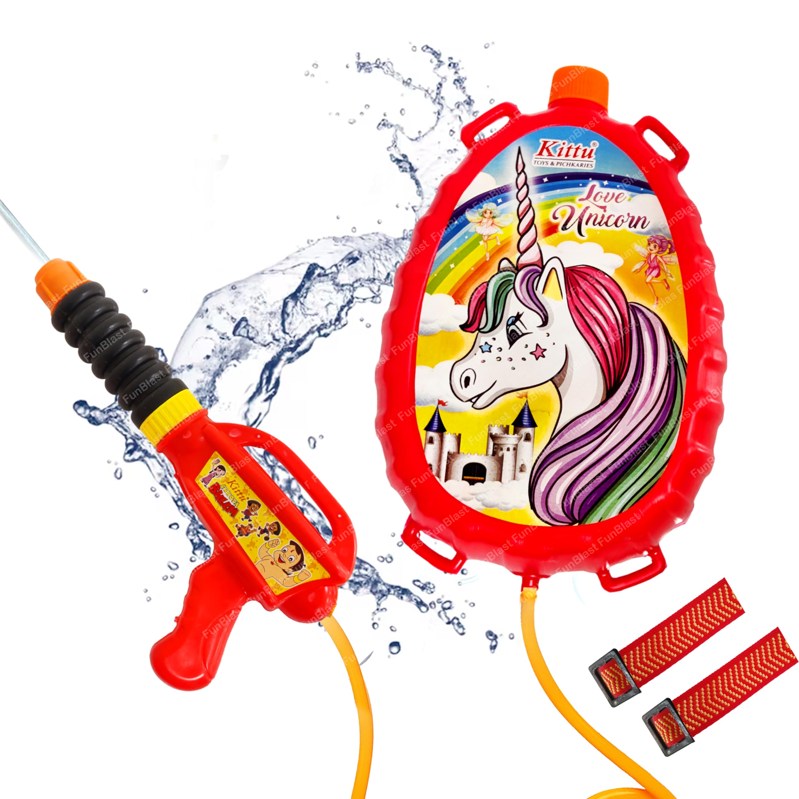 FunBlast Holi Pichkari High Pressure Water Gun Toy for Kids with Tank Water, Pichkari Water Gun, Pichkari for Kids, Holi Gun, Tank Capacity – 1.5 L, Made in India Pichkari Toys (B09SDGJC9T) Amazon Price History, Amazon Price Tracker
