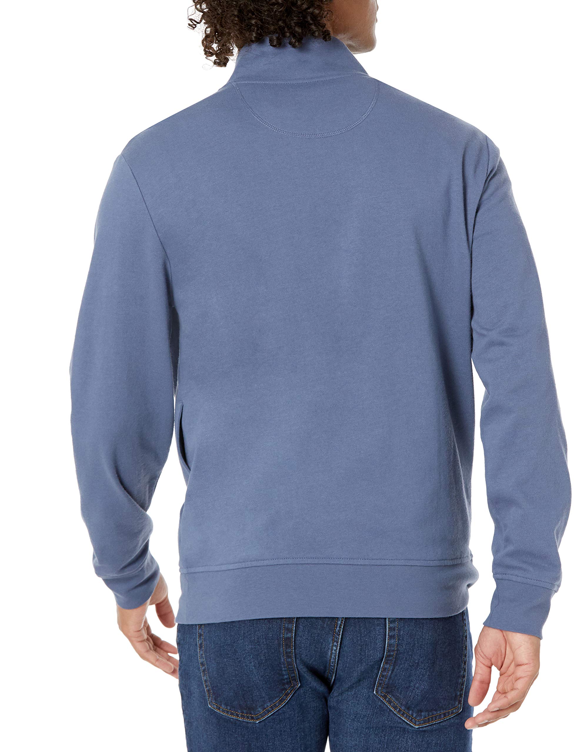 Amazon Essentials Sudadera Ligera de Felpa con Cremallera Completa y Cuello Perkins Hombre - 2