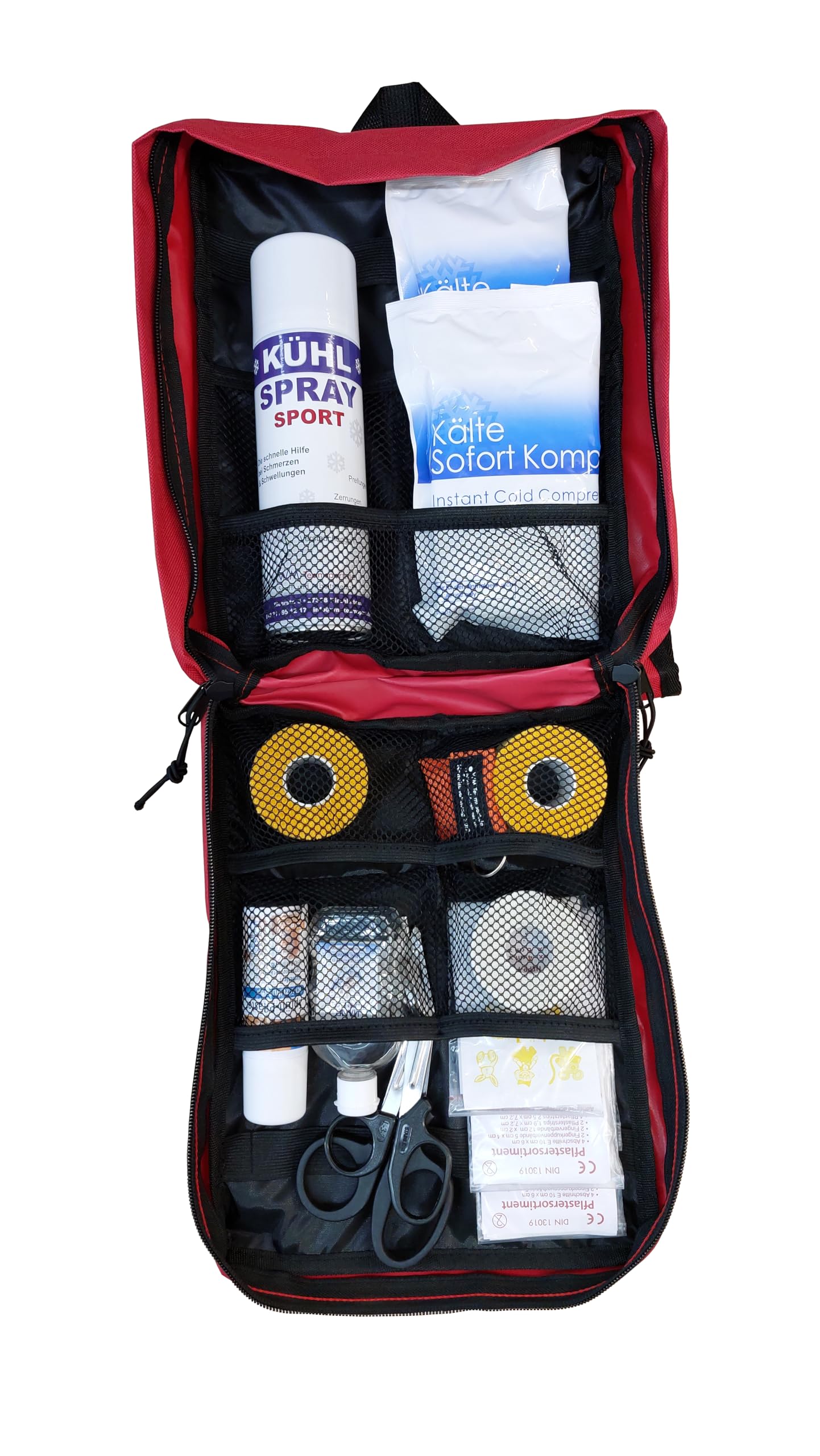 Erste-Hilfe-Rucksack S2 PLUS mit aktueller DIN 13157 + Sport-Ausstattung inkl. Sprühpflaster