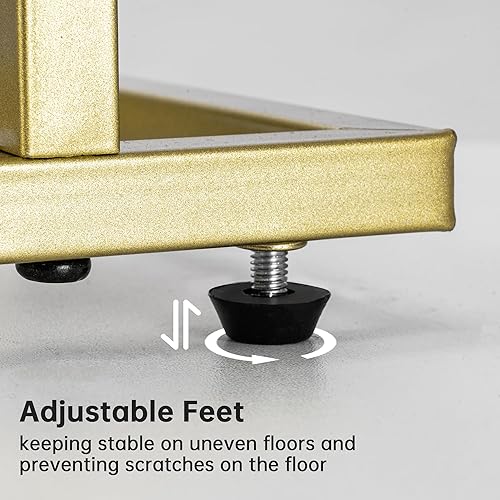 Miniatura 7 de Mesa auxiliar estrecha con revistero de piel sintética, moderna y delgada para sala de estar, dormitorio, sofá, color blanco