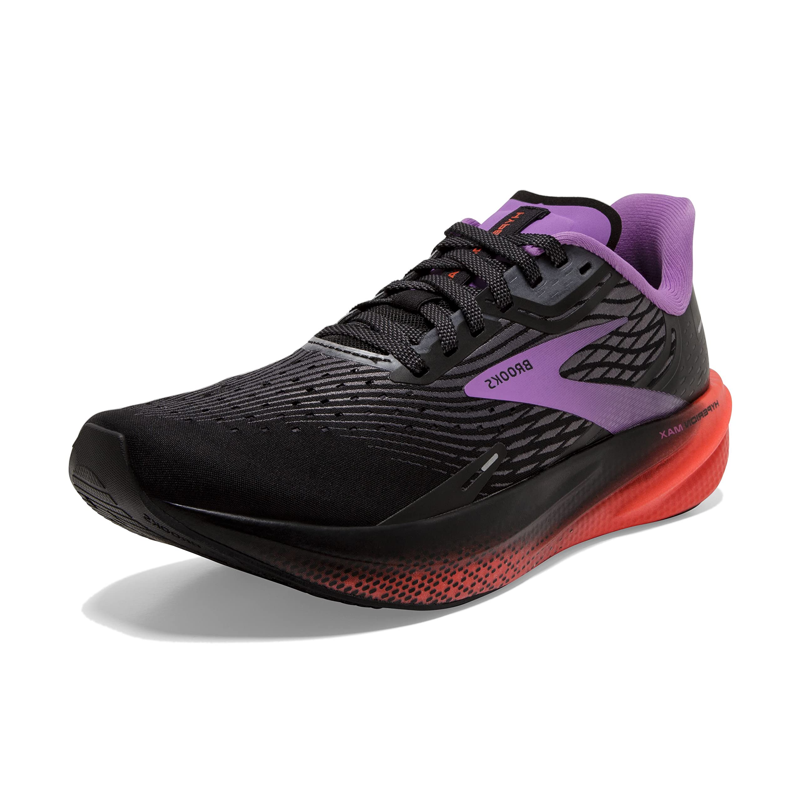 Brooks Women’s Hyperion Max Neutral Running Shoe - Black/Fiesta/Bellflower - 9 Medium