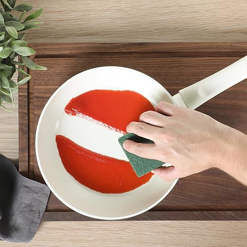 Miniatura 3 de Gibson Home Plaza Café - Juego de utensilios de cocina de aluminio forjado, saludable, sin PFA, ollas y sartenes de cerámica, juego de 7 piezas,