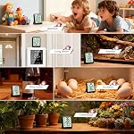 Antonki Digital Hygrometer Indoor Thermometer, Humidity Meter with Max/Min Records, Room Temperature and Humidity Monitor for Home, Baby Nursery, Reptile, Plant - Battery Included (Small)