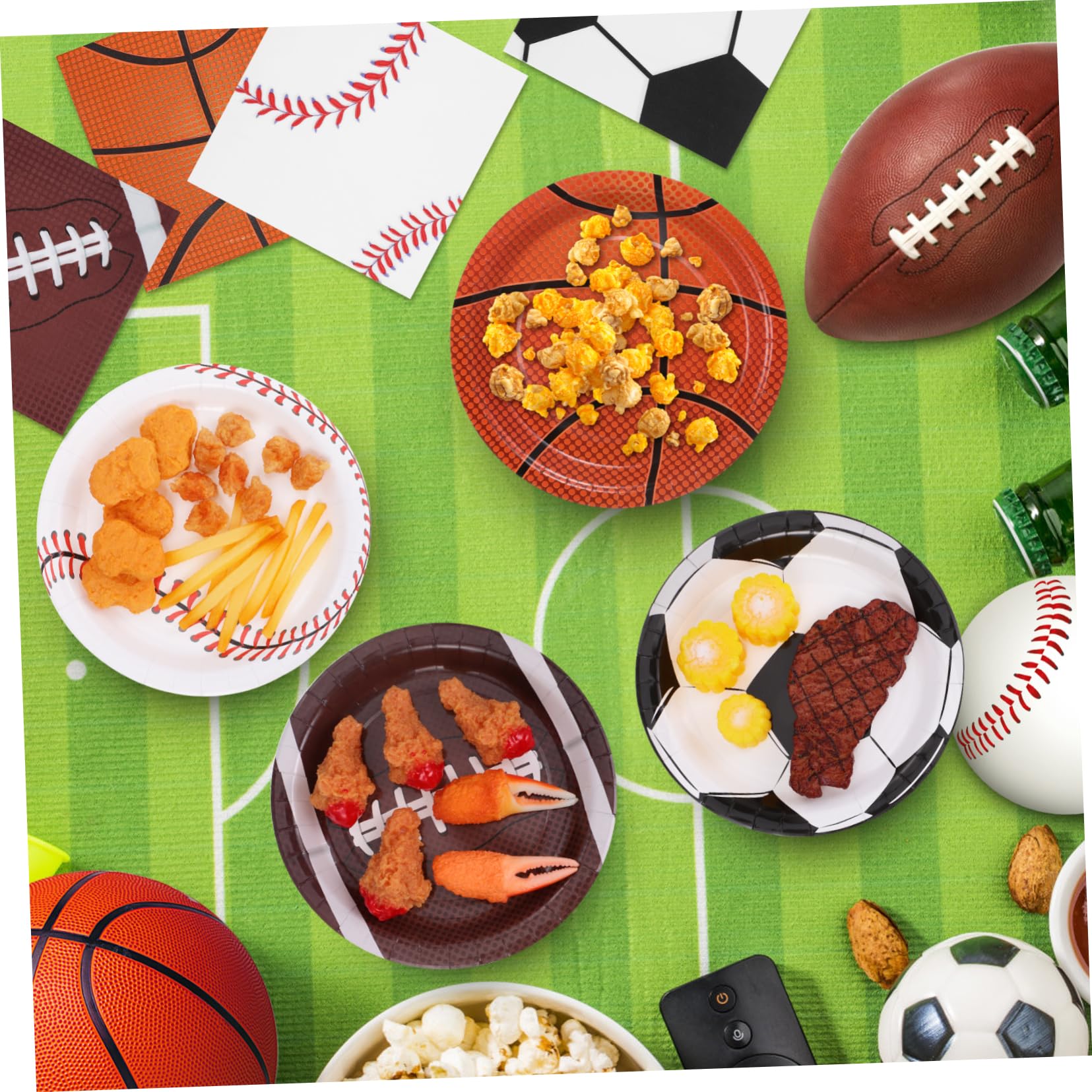 PRETYZOOM Forniture Per Feste A Tema Sportivo Set Di Decorazioni Per Basket Calcio Football E Baseball