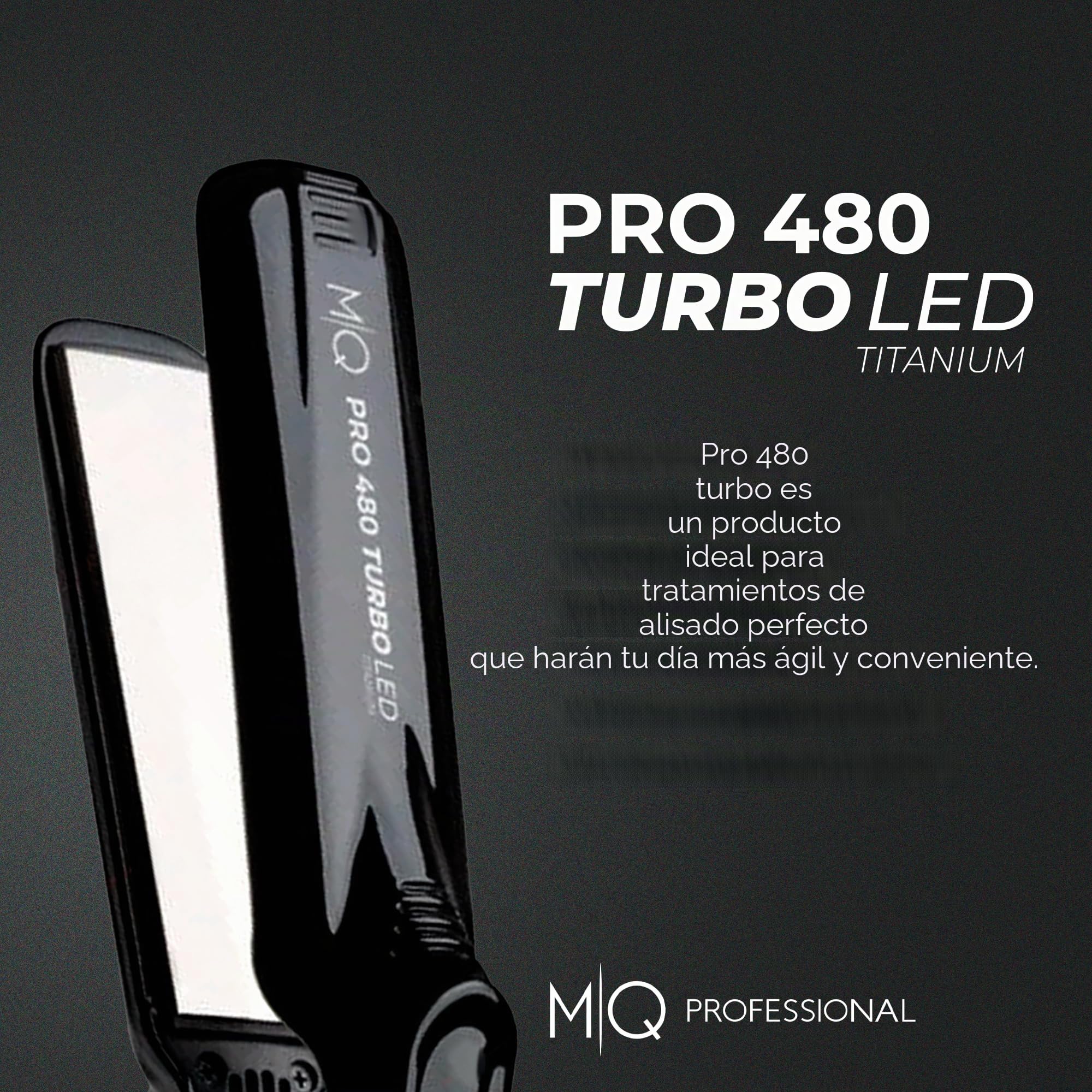 Plancha Cabello Profesional Mq Turbo Led 485f Efecto Espejo