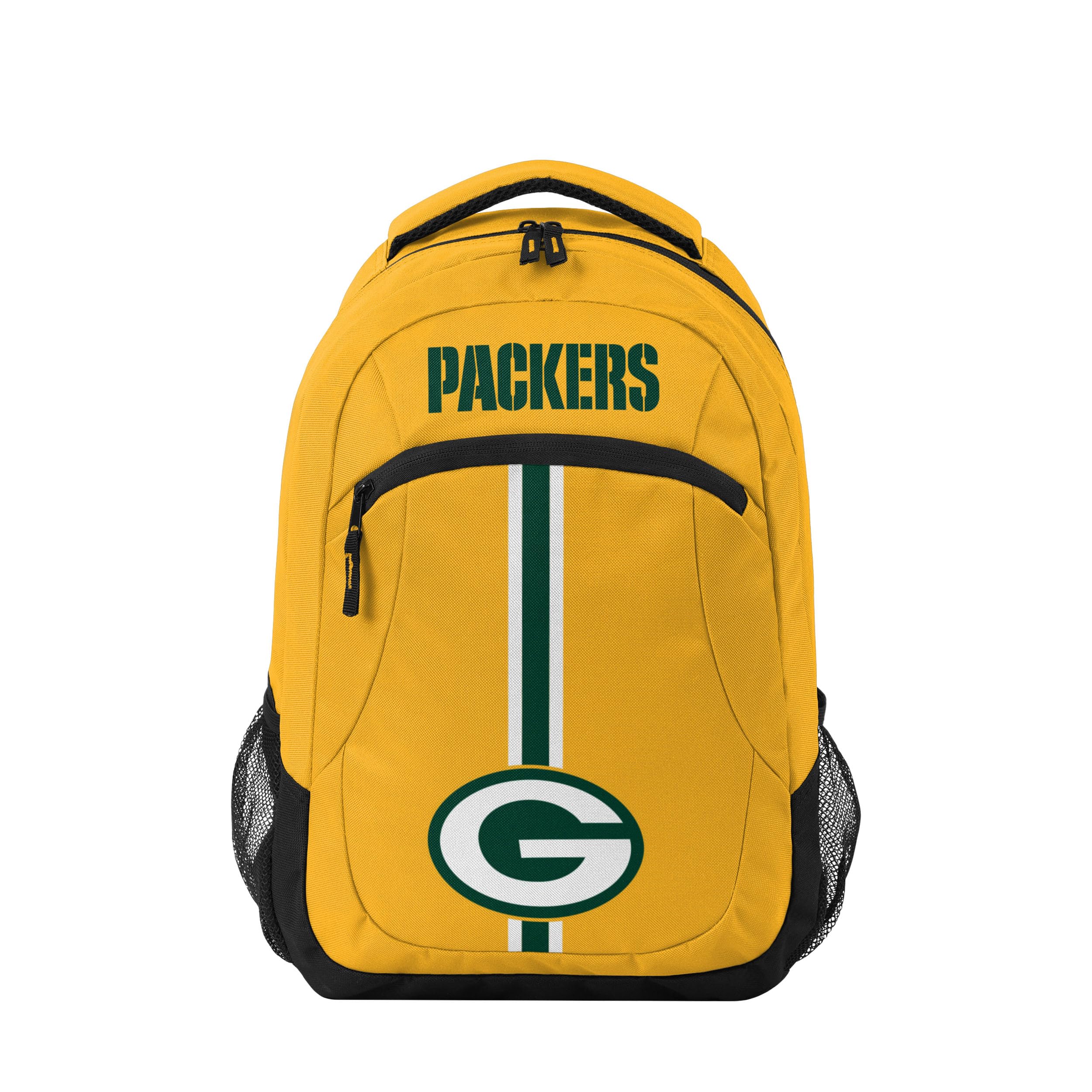 FOCO Green Bay Packers NFL Alternate Color Action Backpack - Yellow
