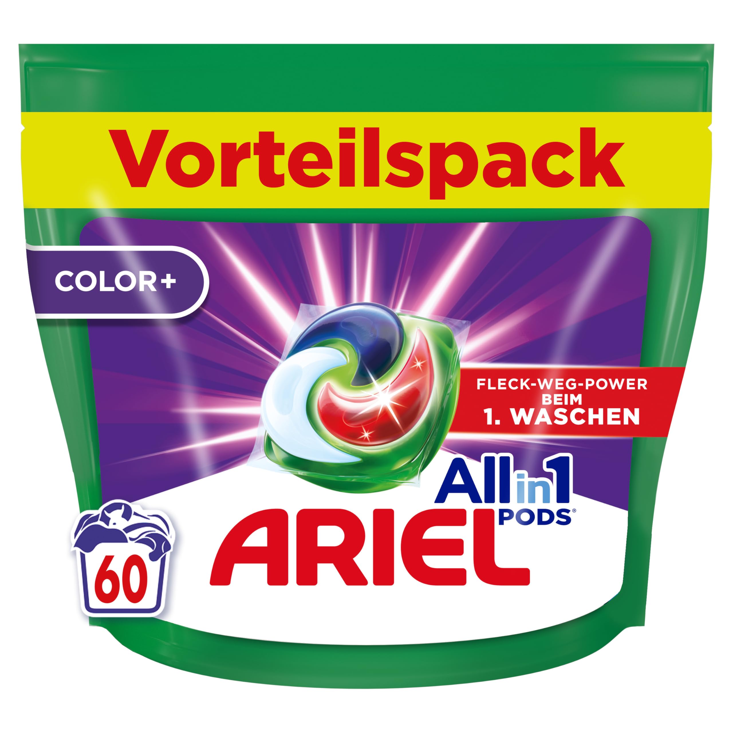 Ariel Waschmittel Pods All-in-1, Color Waschmittel, (1 x 60) 60