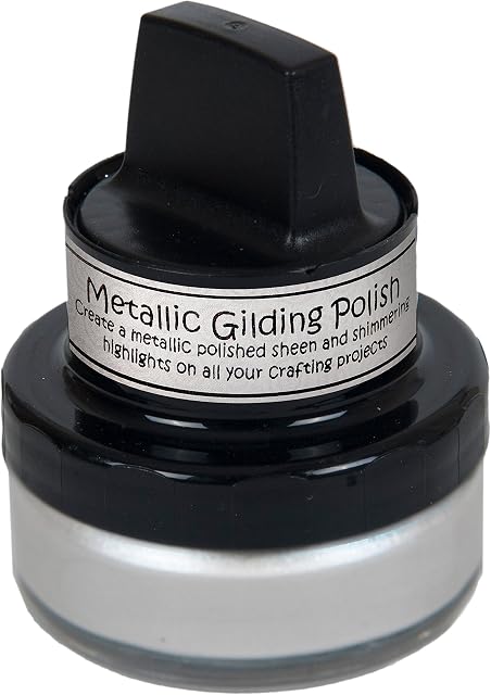 Cosmic Shimmer Metallic Gilding Polish, Acrylic, Pearl Lustre, 7.5 x 6.2 x 6.2 cm
