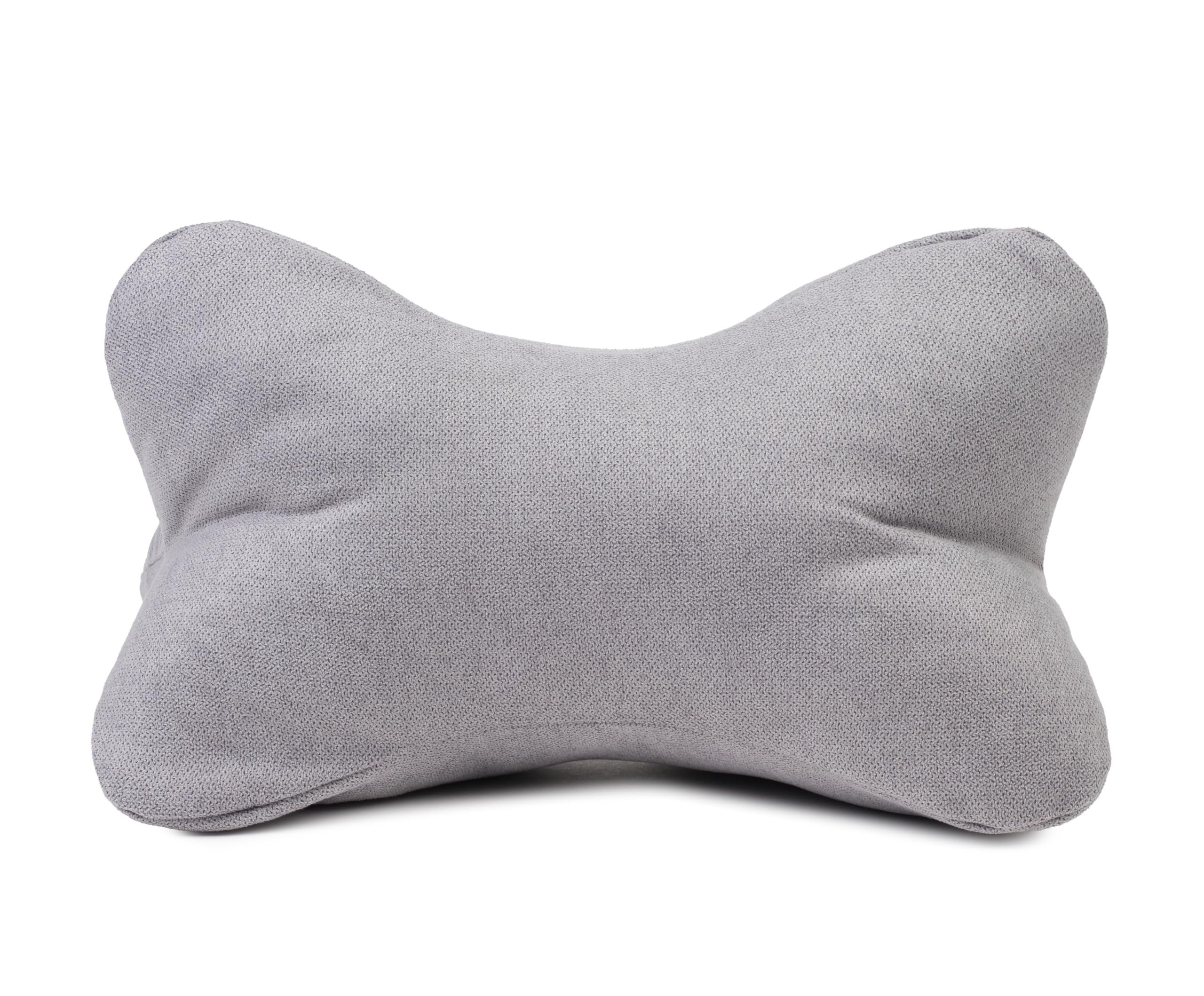 Gözze - Kuschelweiches Lesekissen Darco, Ideal als Sofakissen oder Leseknochen, 40 x 25 cm - Silber