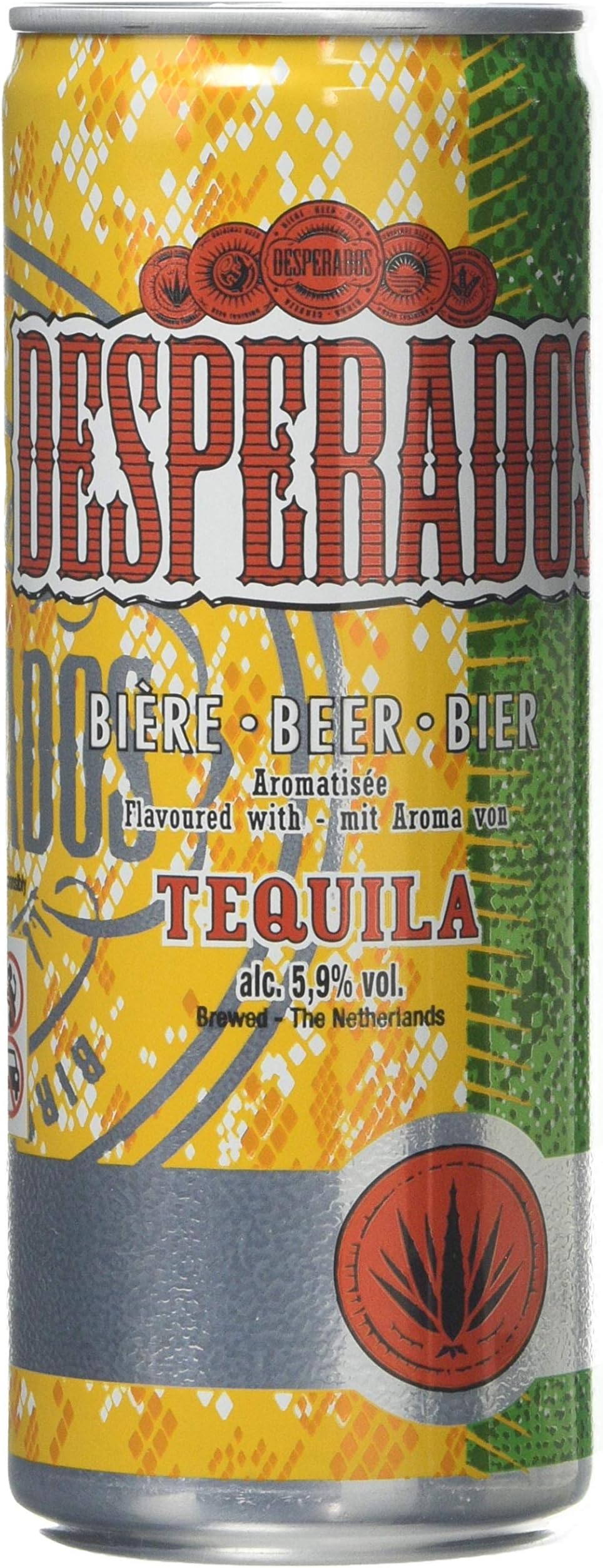 Desperados Tequila Beer Cans, 12 x 250 ml