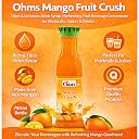Ohms Mango Fruit Crush – Thick & Delicious Drink Syrup | Refreshing Fruit Beverage Concentrate for Mocktails, Juices & Drinks (750ml) gallery image