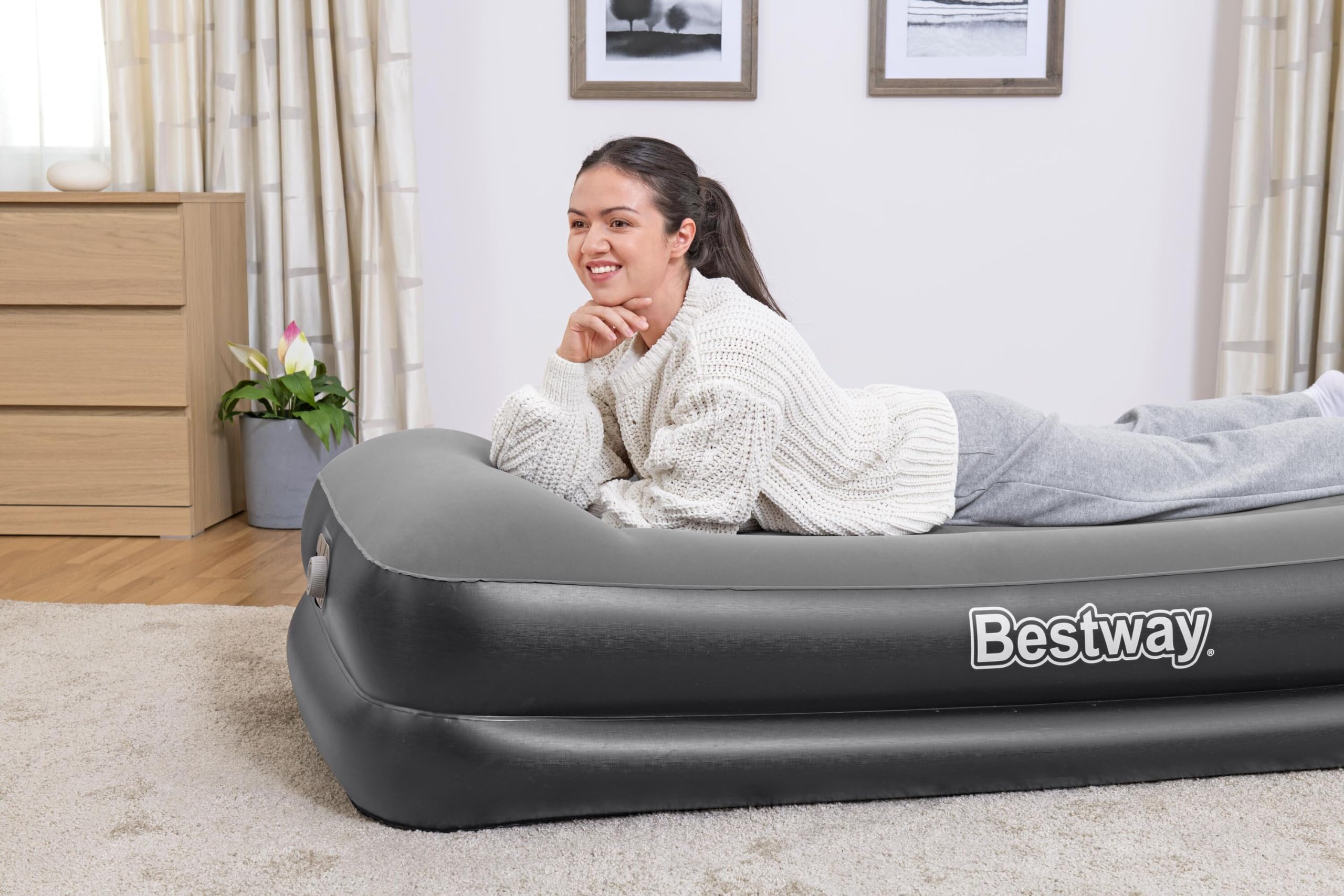Bestway 67401-5 Materasso singolo da 191x97x46 cm, con pompa integrata