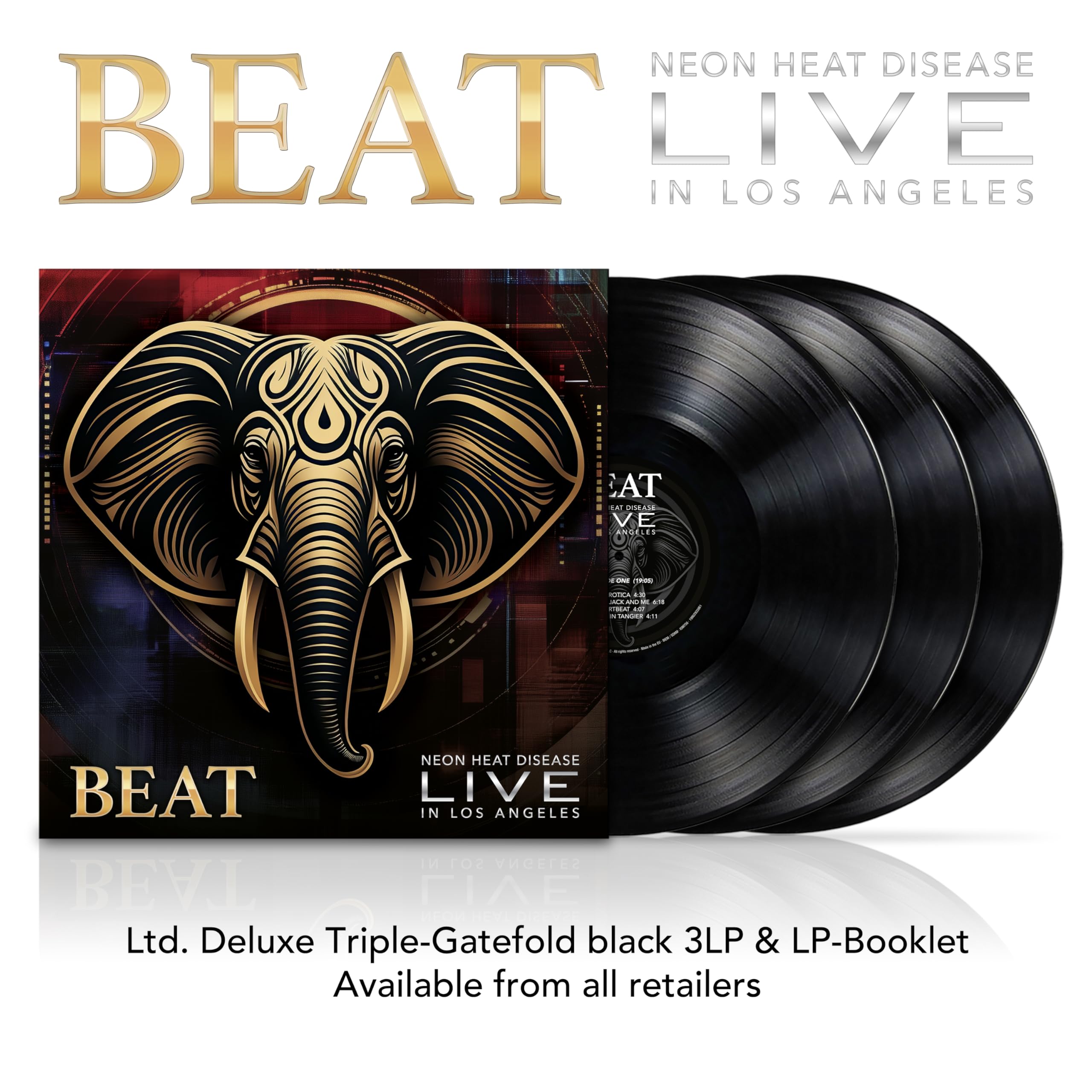 Beat Live triple LP vinyl Europe Inside Out Music 2025 180g 3LP set with booklet