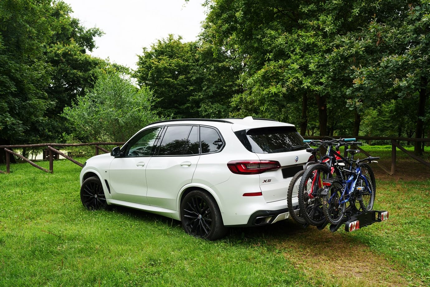 FARAD Portabicicletas para Gancho de Remolque Susa para Bicicletas también E-Bike y Fat-Bike (3 Bicicletas)