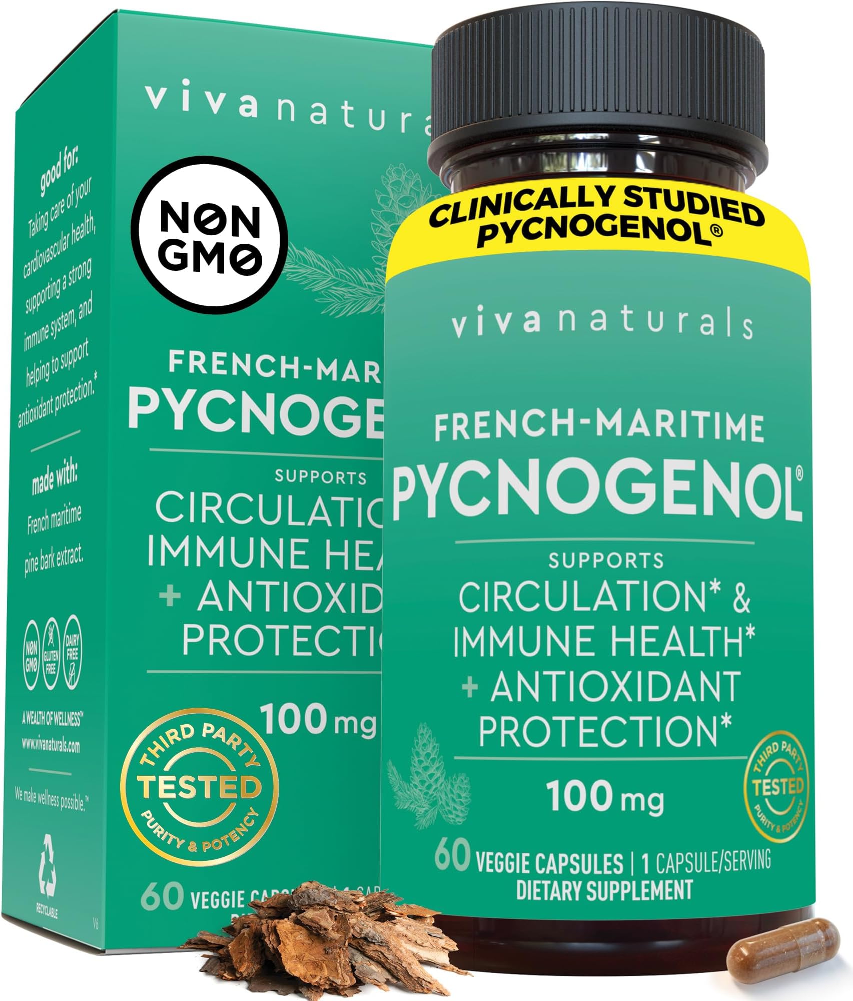 Pycnogenol 100mg from French Maritime Pine Bark Extract
