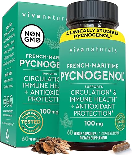 Pycnogenol 100 mg de extracto de corteza de pino marítimo francés suplementos saludables de circulación sanguínea potente protección antioxidante