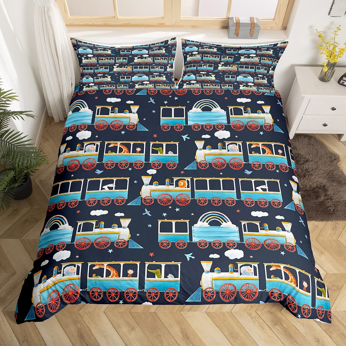 Housse de couette enfants girafe pour transformer la chambre de vos petits en jungle magique