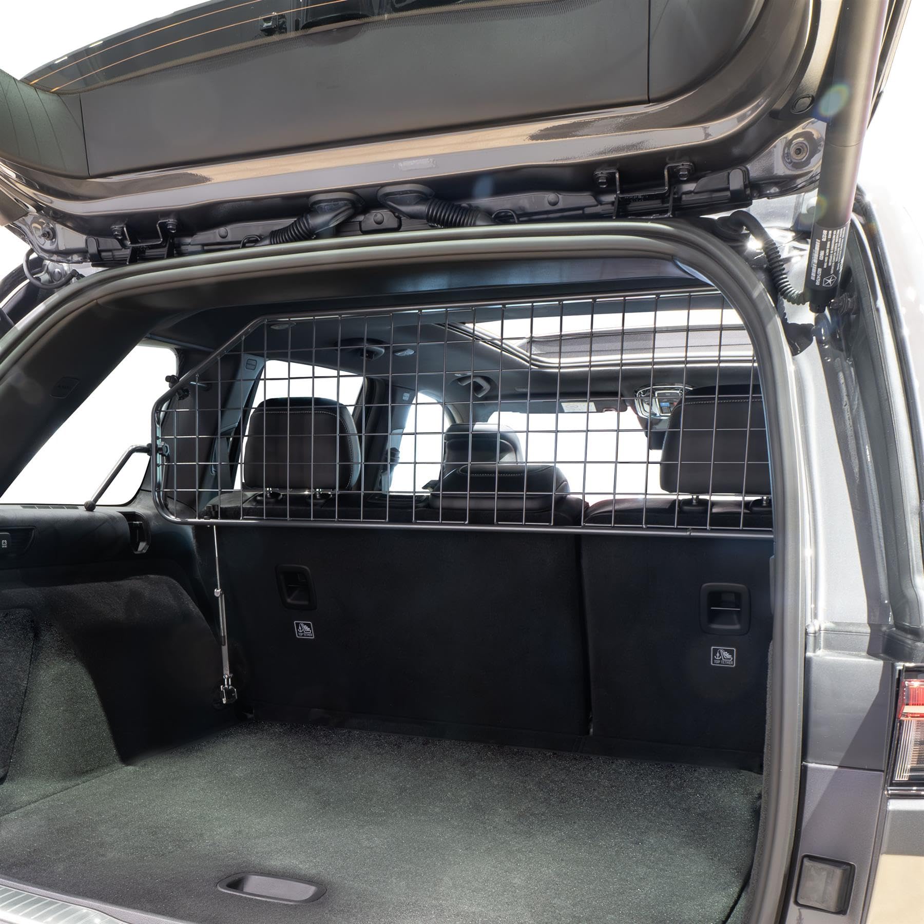 Travall Grille de séparation pour chien compatible avec Jeep Grand Cherokee (2021) - Protection de coffre spécifique au véhicule - Grille de séparation - Répartiteur de charge - En acier robuste