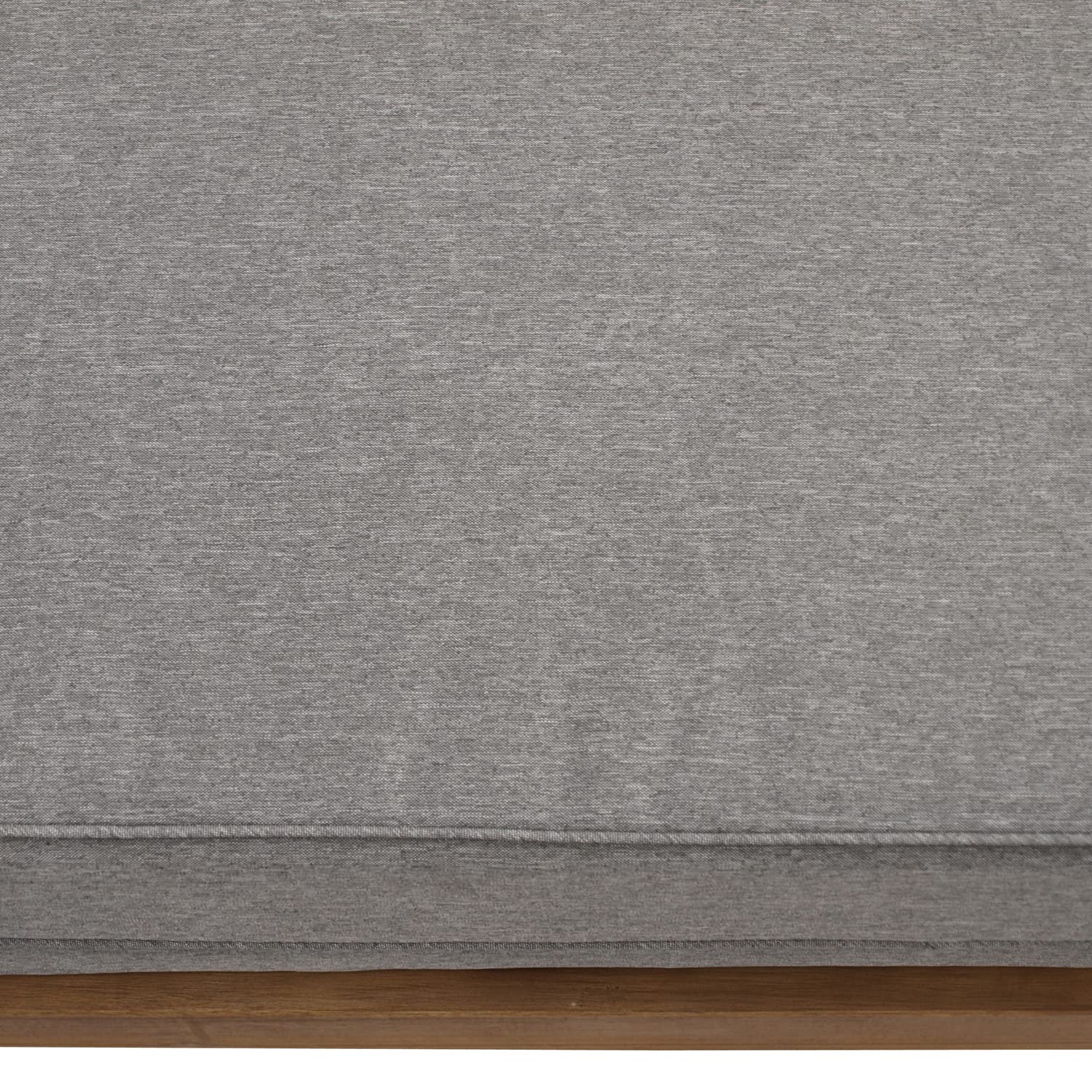 DEGAMO Gartensofa Liegesofa Parana 180x136cm ausziehbar, Akazienholz braun gölt, mit Polsterauflagen grau, Indoor und Outdoor