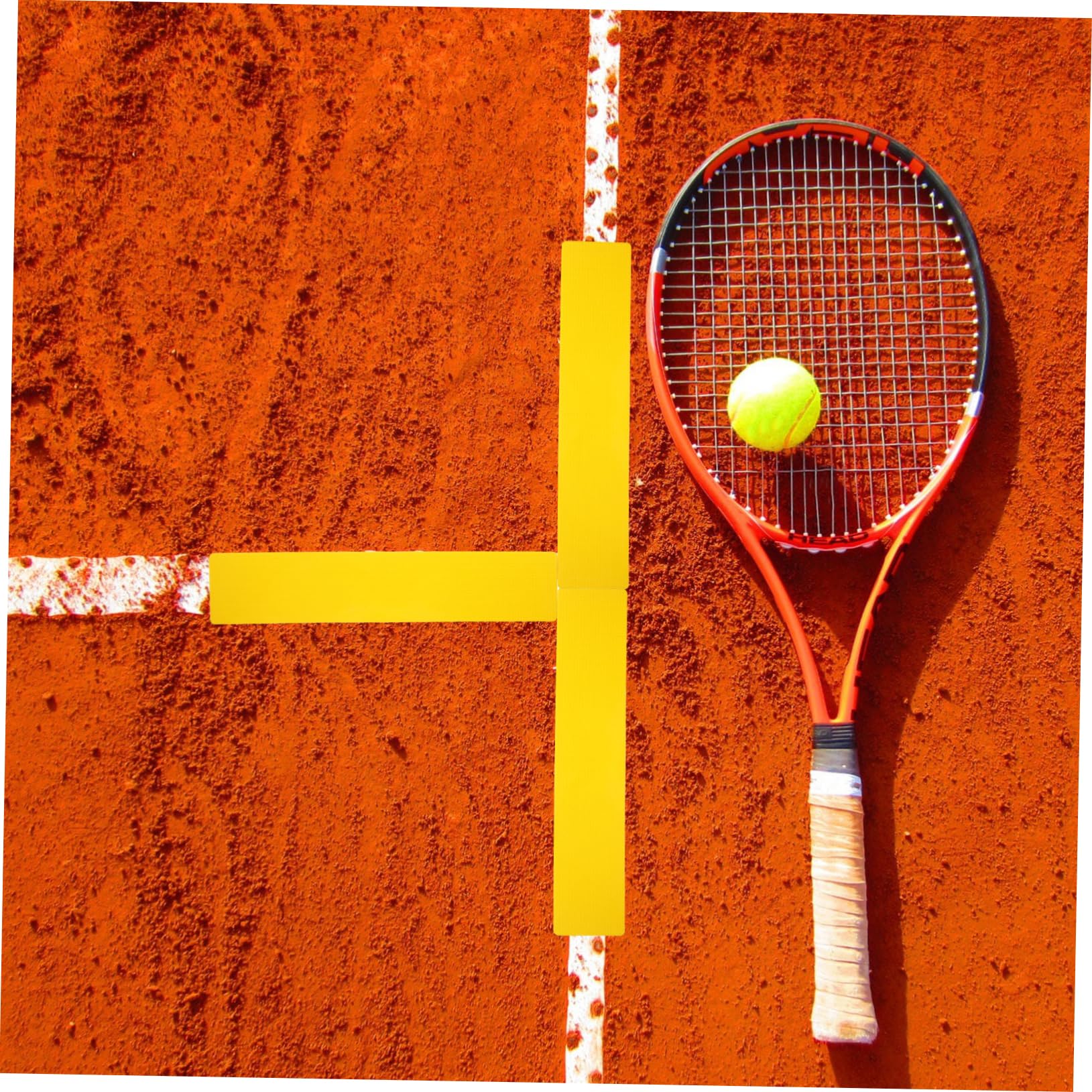 Marcatori Pavimento Sportivo Gialli - 10 Pezzi Antiscivolo In PVC, Per Campi Da Calcio E Tennis