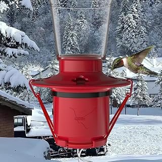 Hummingbird Feeder Heaters for Freezing Outdoors, Bird Feeder Heater Attaches to Feeder Bottom, Heated Hummingbird Feeder for Winter, for Garden Patio Yard Suitable, for Most Feeders (1psc)