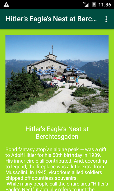 Hitler’s Eagle’s Nest at Berchtesgaden - App on Amazon Appstore