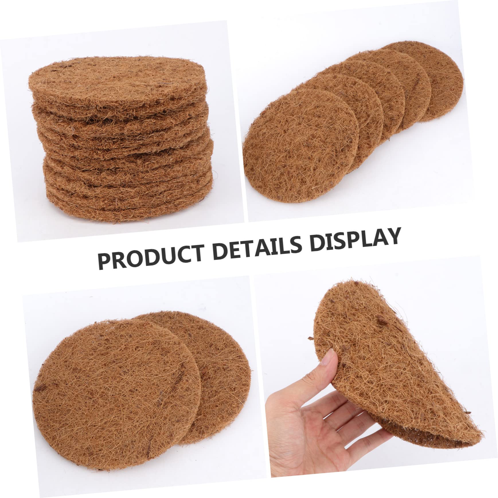 FRCOLOR 100stücke Kokosnuss Coir Matten Für Taubenbrut Langlebige Nestmatten Für Taubenzucht Umweltfreundliches Zubehör Für Vogelnester Für Haustiere Und Wildvögel