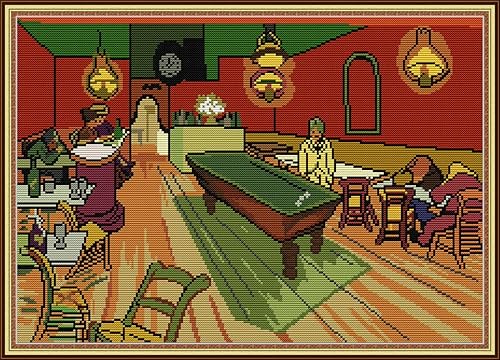 Miniatura 19 de YEESAM ART Madonna Litta by Leonardo da Vinci - Kits de punto de cruz estampados, cuadros famosos religiosos de la Virgen María y el Niño Jesús, 11