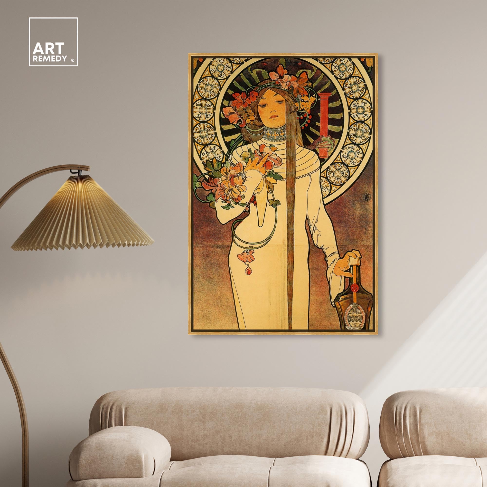 Amazon.com: Art Remedy Alphonse Mucha - La trappistine Canvas