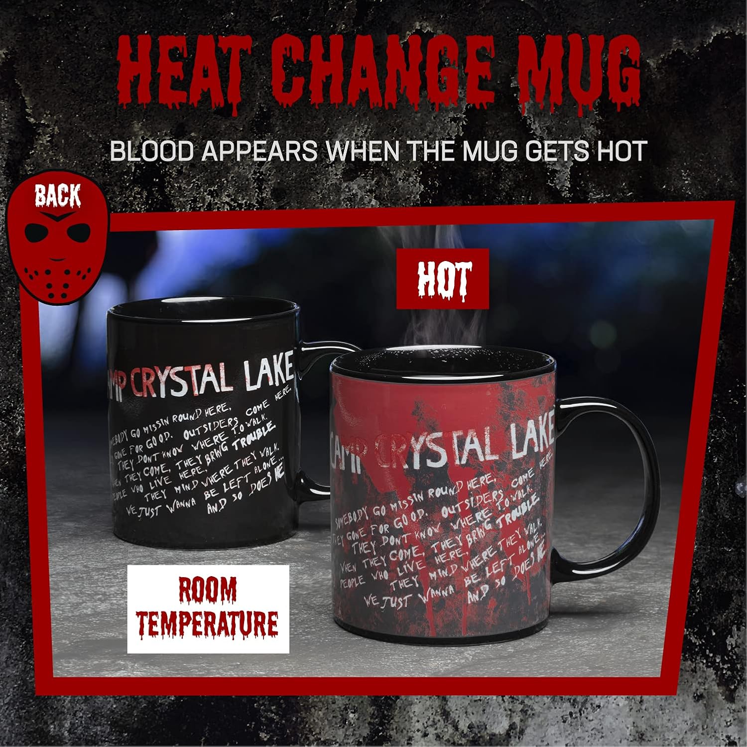 Paladone Friday The 13th Heat Change Mug, Officially Licensed Merchandise, 500 ml