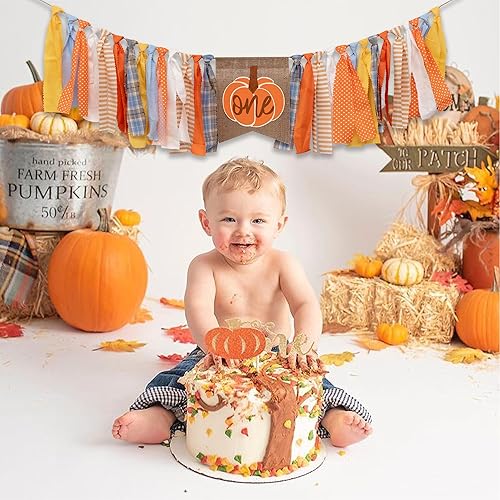 Miniatura 4 de Cartel de calabaza para silla alta, decoración del día de Acción de Gracias, cartel de primer cumpleaños, cosecha de otoño, cumpleaños, silla de