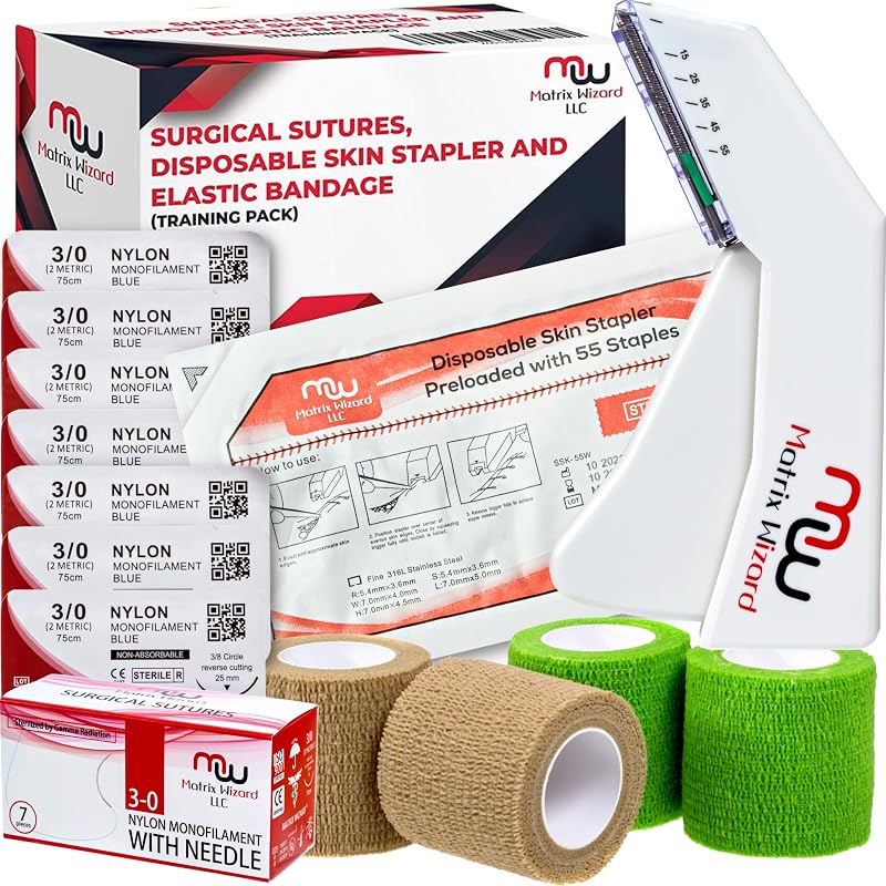 Disposable Skin Stapler with 55 Preloaded Sterile Wires (Training Pack)