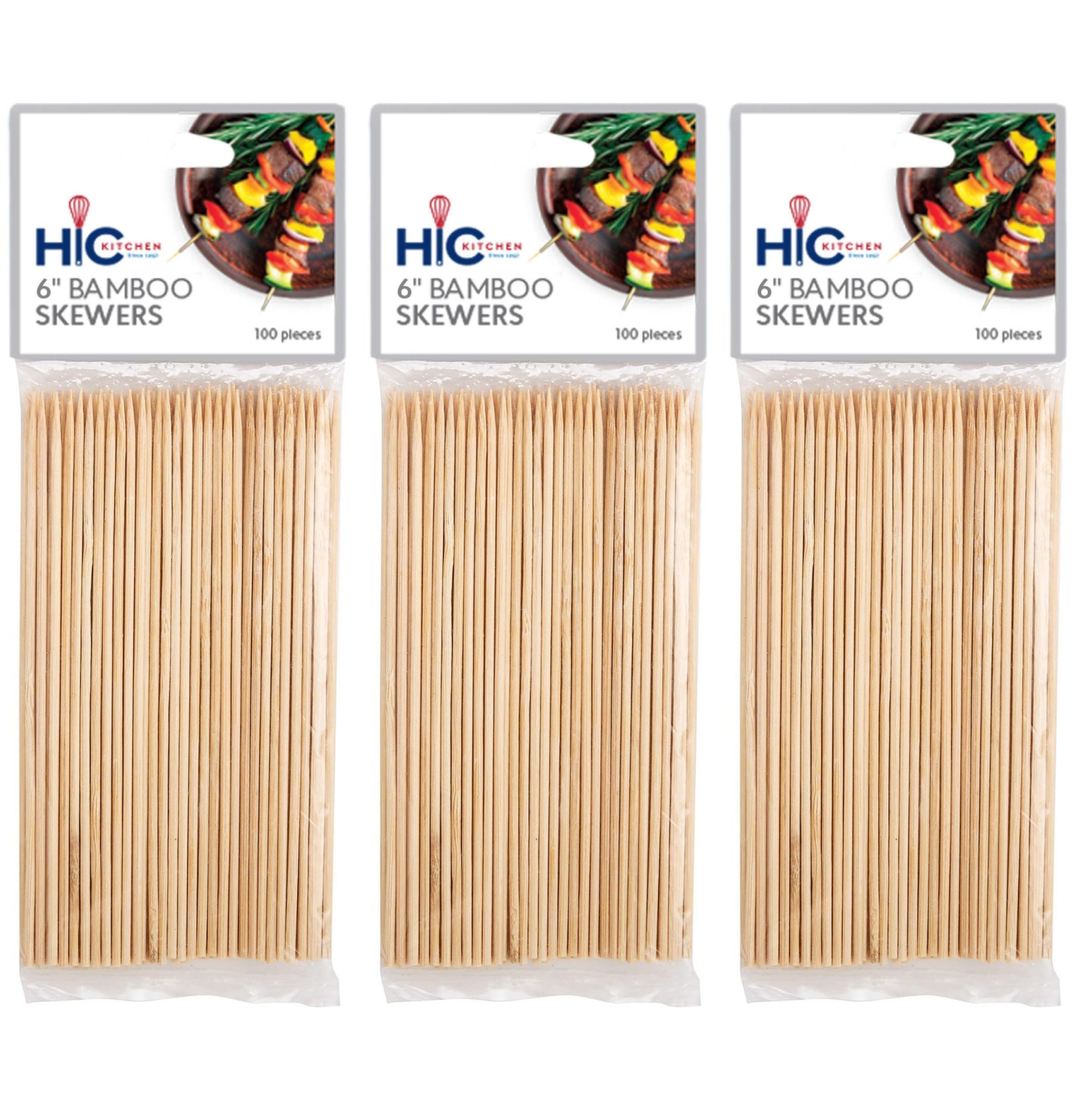 Brochettes barbecue bambou 15 cm lot de 300 pics pour grillade