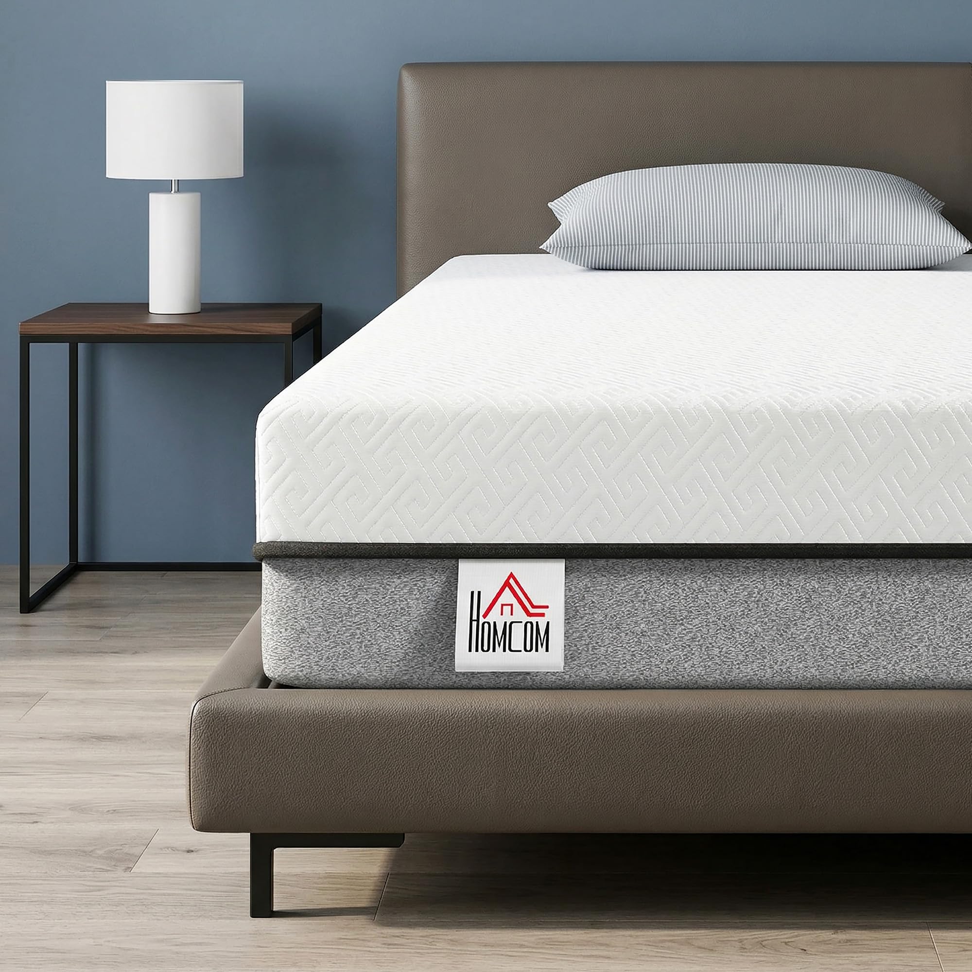 HOMCOM Matratze 140x200cm H3 Mittelfest 20 cm Höhe Ergonomisch
