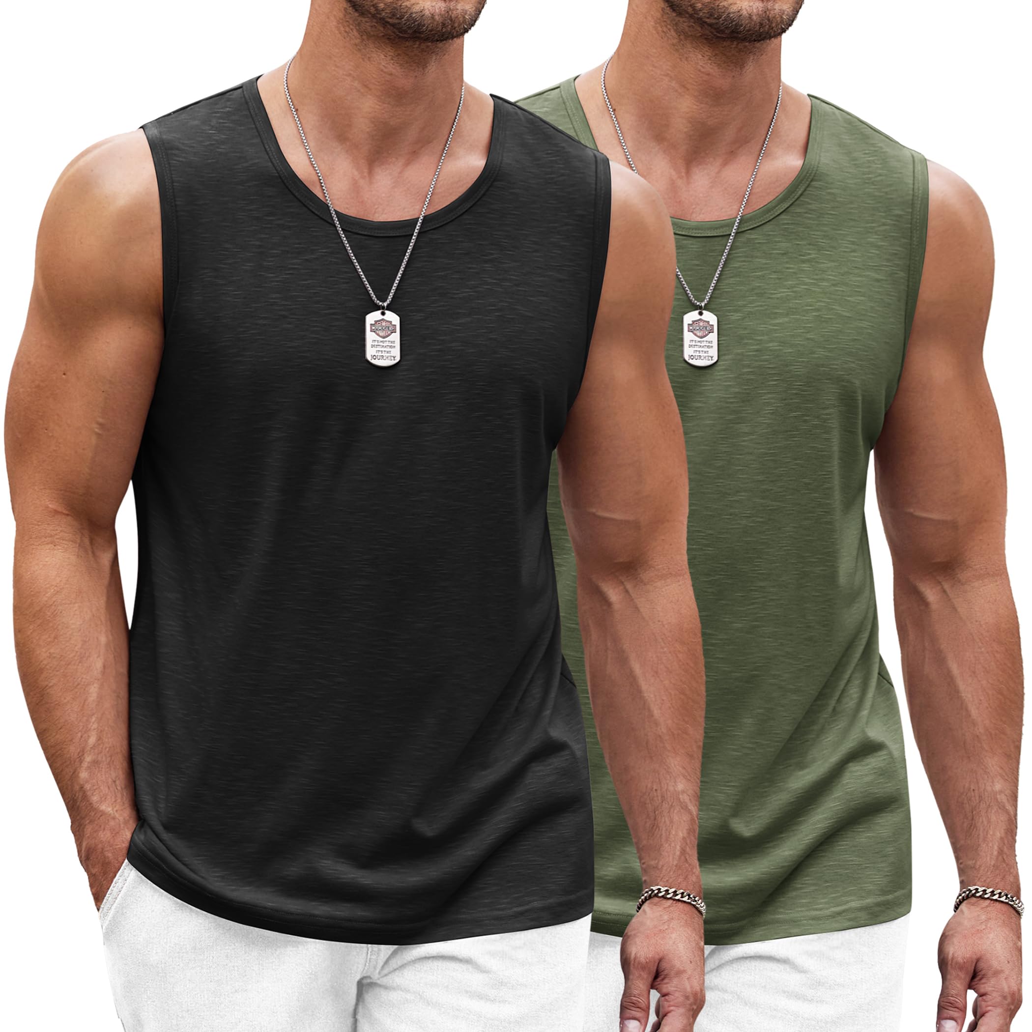 COOFANDY Herren Tank Top Ärmelloses Shirt Leicht Fitness Muskelshirt Schnelltrocknendes Gym Achselshirt Sleeveless Funktionsshirt für Männer