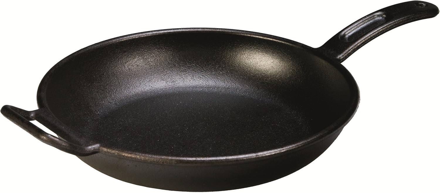 Lodge BOLD 14 Inch Seasoned Cast Iron Wok; Design-Forward Cookware & Tempered Glass Lid (12 Inch) – Fits 12 Inch Cast Iron Skillets and 7 Quart Dutch Ovens - Thumbnail 3