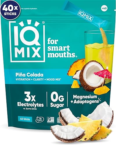 Miniatura 10 de IQMIX x Chef Thomas Keller - Polvo de Electrolitos para Hidratación – Fórmula 4 en 1 para Hidratación, Claridad Mental, Estado de Ánimo y