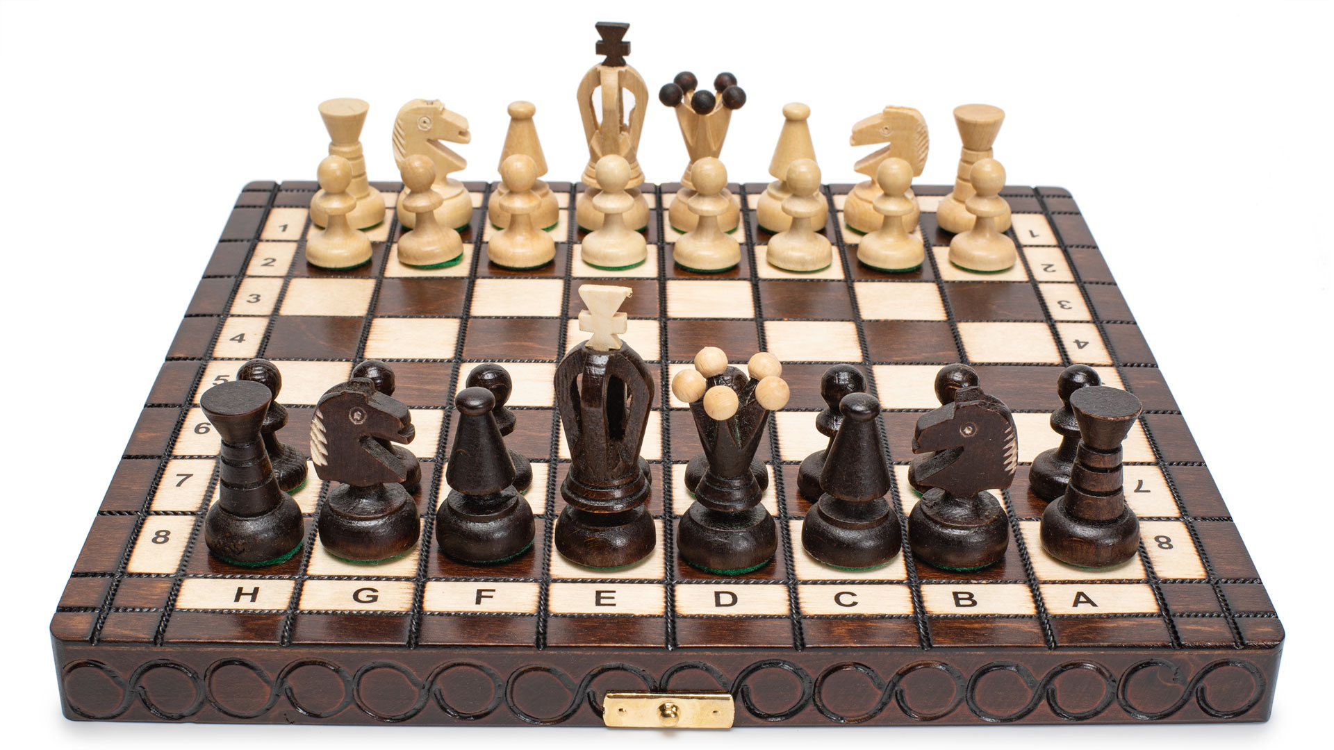 Husaria European International Chess Jeu d'échecs en bois King Classic 46 cm