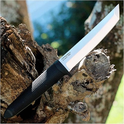 Miniatura 6 de COLD STEEL Tanto Lite - Cuchillo utilitario de caza alemán 4116 de acero inoxidable 4116 de hoja fija de 6 pulgadas, mango Kray-Ex antideslizante,