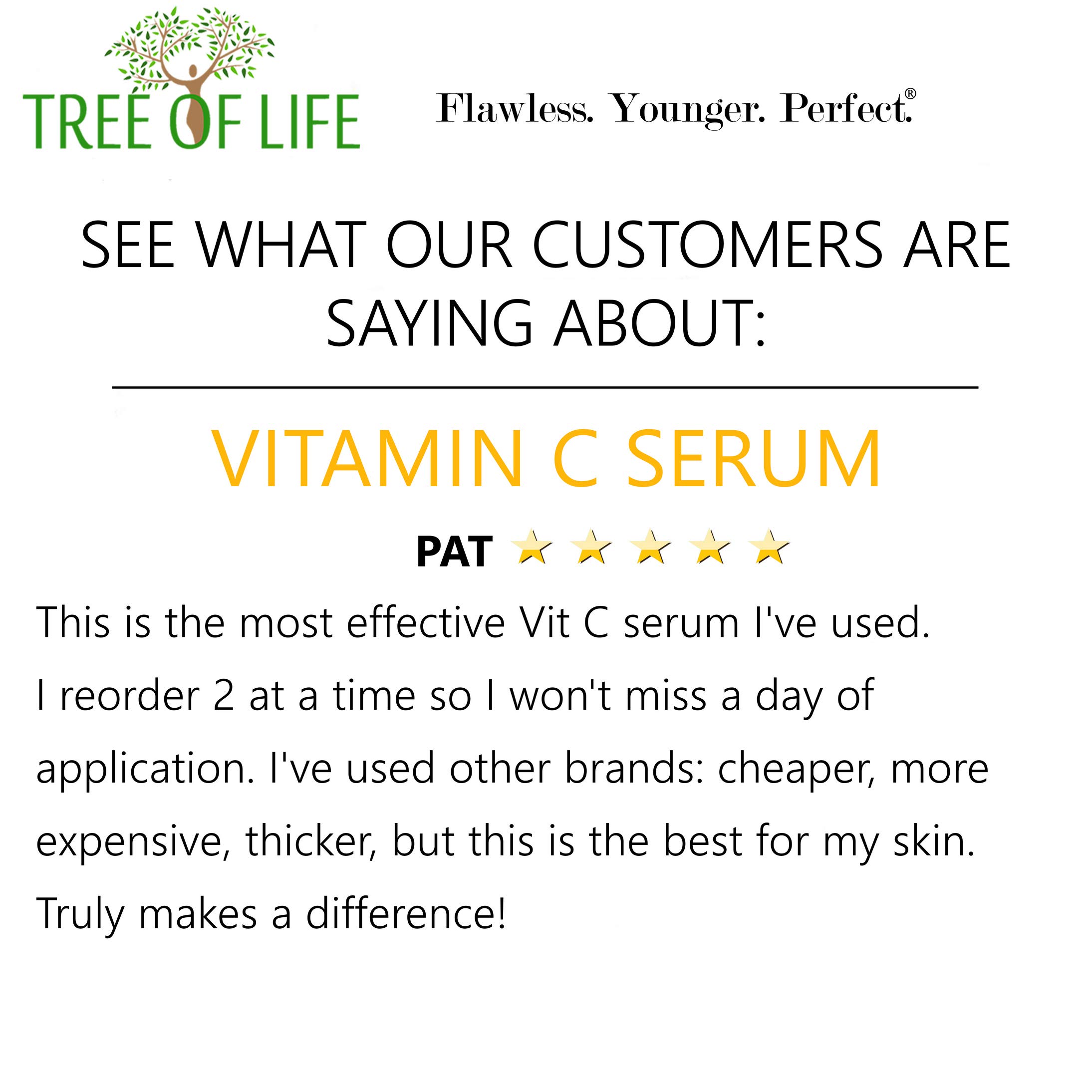 Tree of Life Glow Vitamin C Serum for Face Brightening Revitalizing