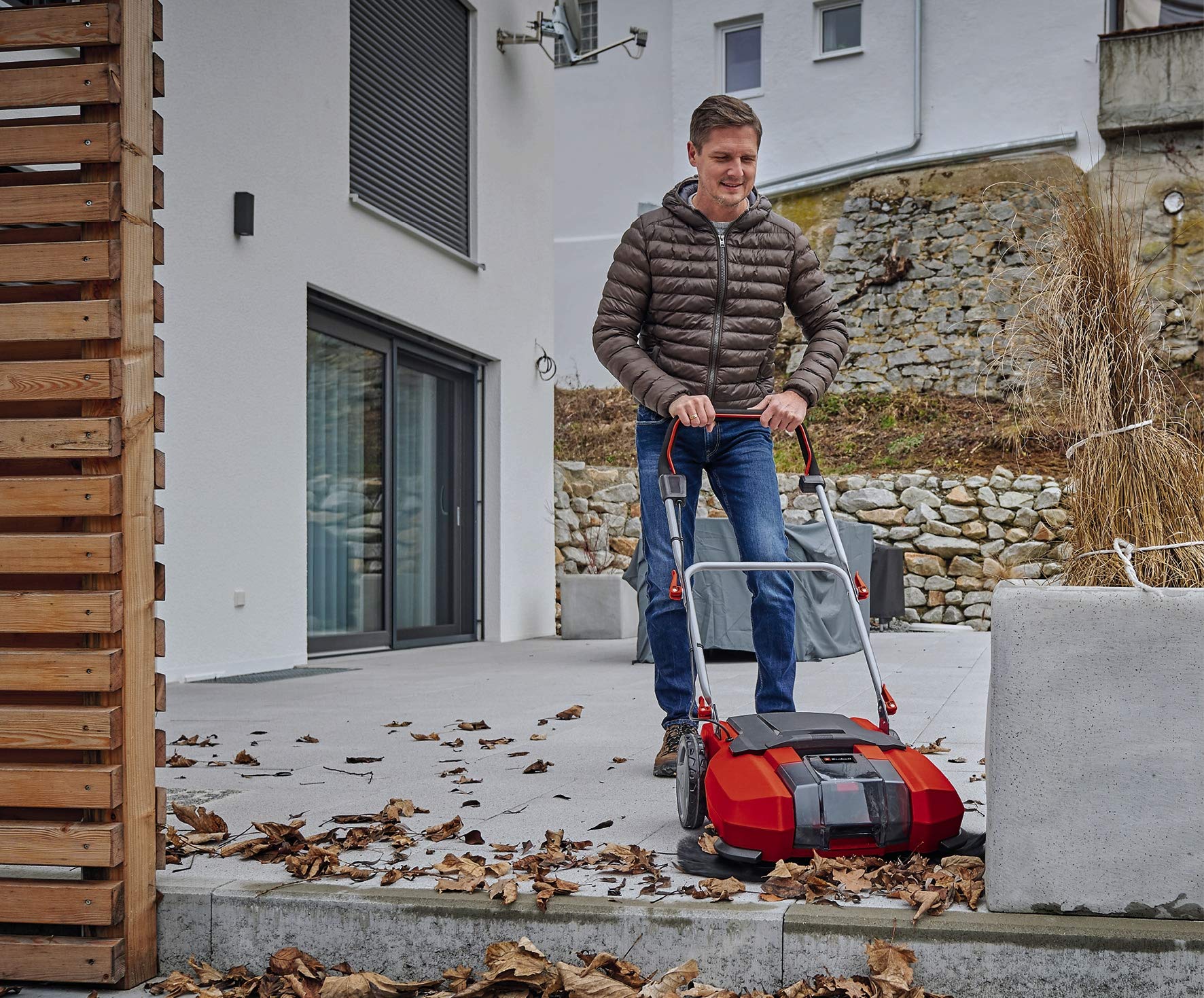 Einhell Te-Sw 18/610 Li-Solo Zamiatarka Akumulatorowa, Czerwony, 1800 m²