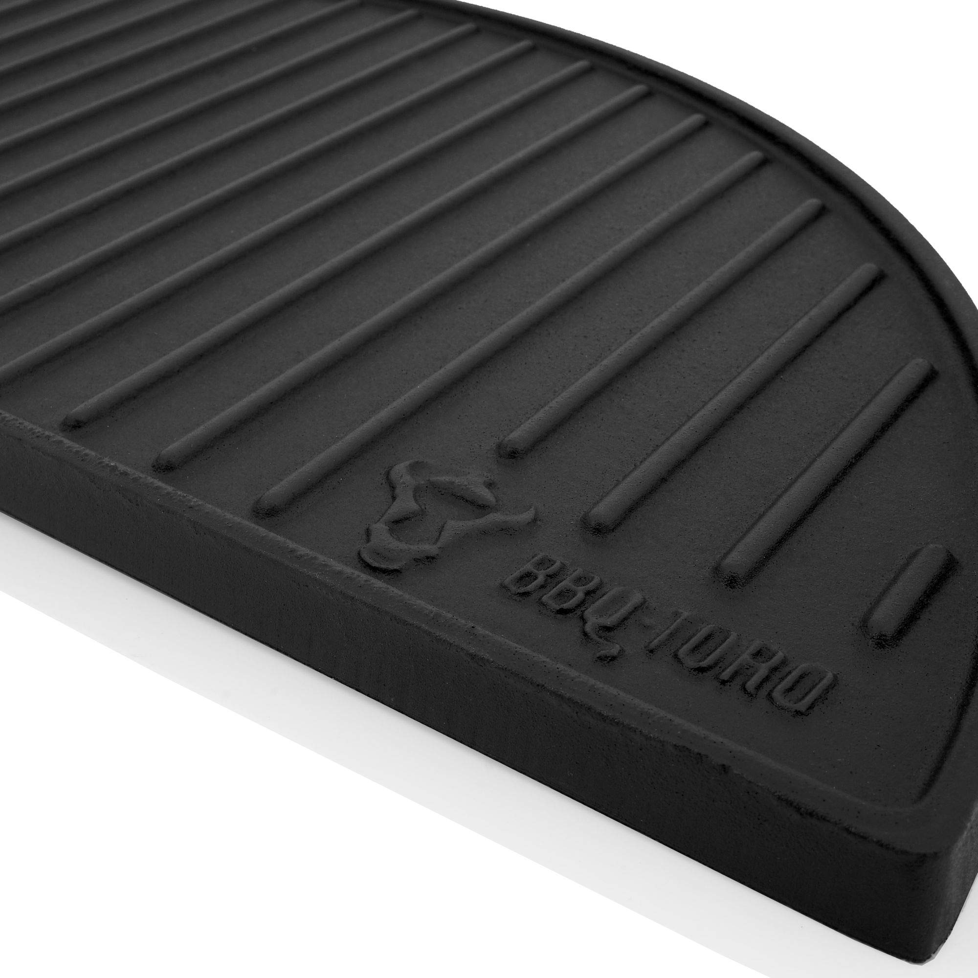 BBQ-Toro Piastra in ghisa per barbecue Kamado in ceramica (Ø 52 cm) | piastra reversibile smaltata | utilizzabile su entrambi i lati | accessorio per barbecue Kamado
